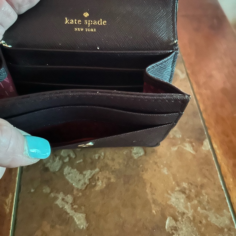 Kate Spade purple leather wallet